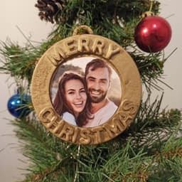 Personalized Christmas Ornaments with Photo, Interchangeable Photo, Christmas Decor, Surprise for 3d model