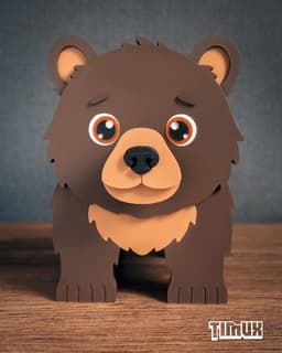 BEAR GLASSES HOLDER 3d model