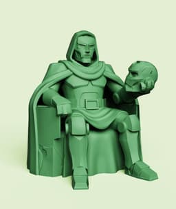 Doctor Doom Throne Multi-Color 3MF | Fan Art | Bambu Ready 3d model