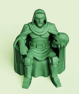 Doctor Doom Throne Multi-Color 3MF | Fan Art | Bambu Ready 3d model