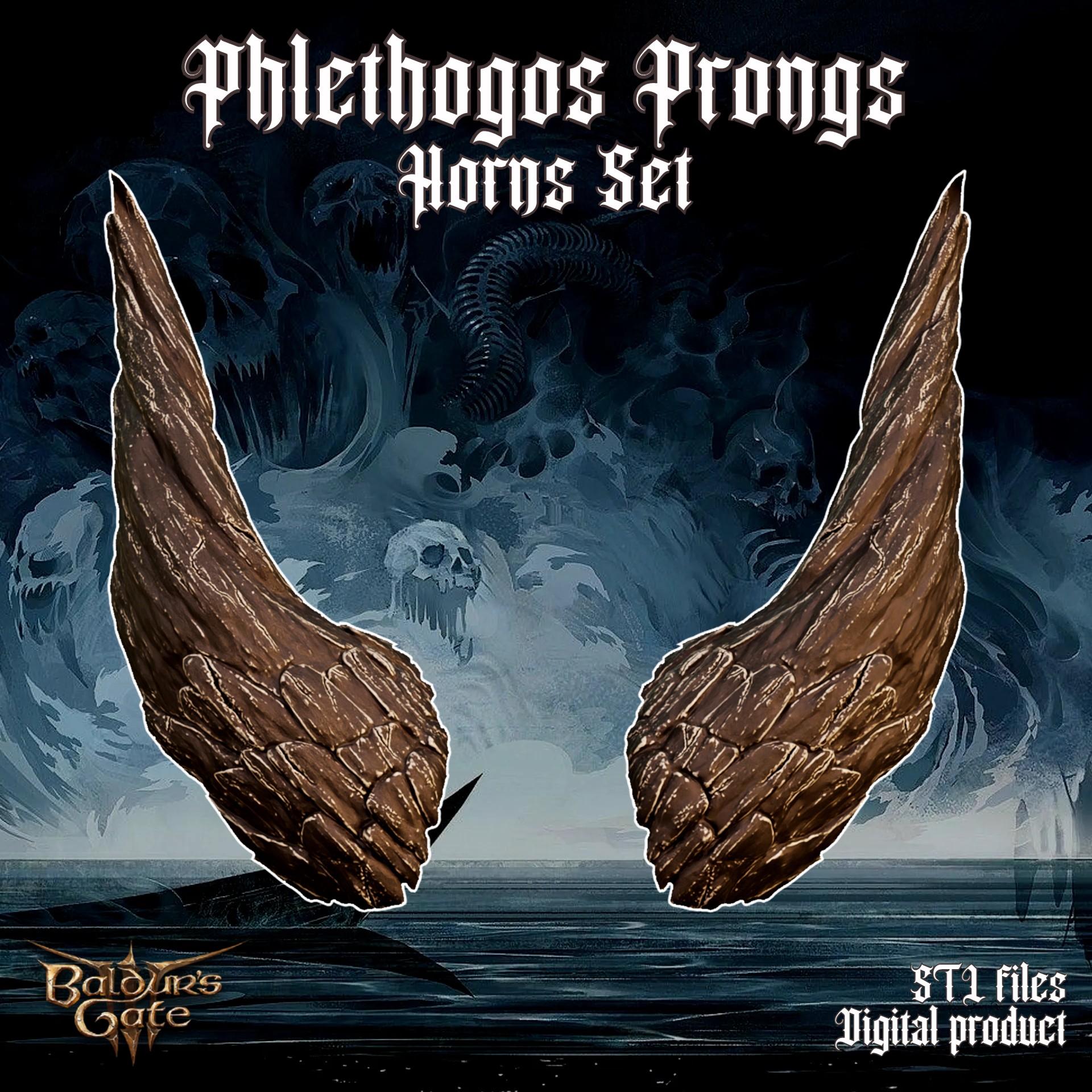 Fantasy Phlethogos Prongs Baldurs Gate 3 3d model