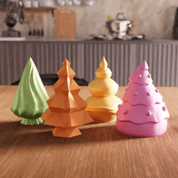 Abstract Christmas Tree Collection 2 3d model