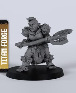 Dwarf Female Barbarian - With Free Dragon - 5e DnD Inspired for RPG and Wargamers 3d model