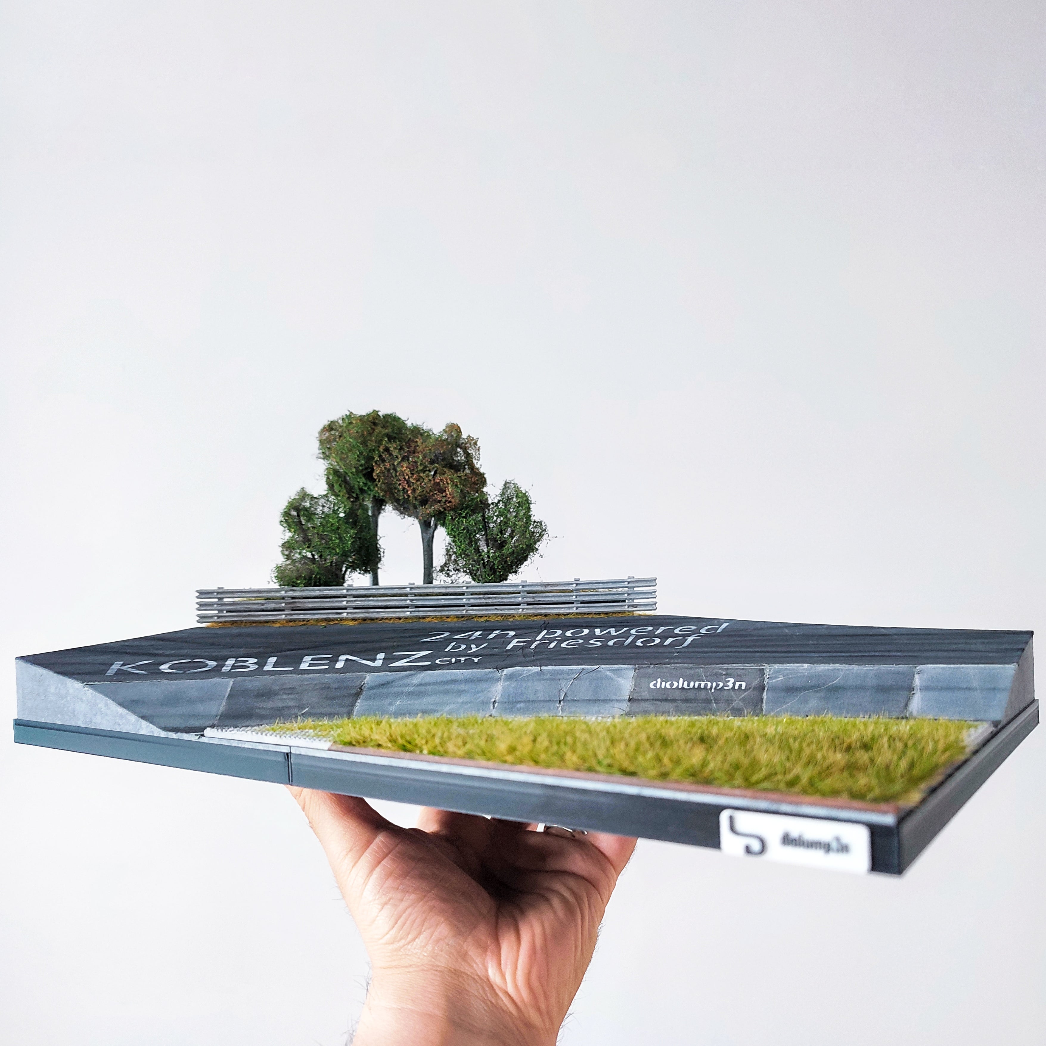 Nurburgring Karussell Diorama for Hot Wheels and 1:64 Diecast Cars & Figure 3d model