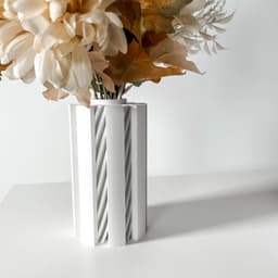 The Landis Vase, Modern and Unique Home Decor for Dried and Preserved Flower Arrangement | STL File 3d model
