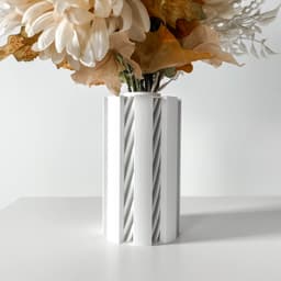 The Landis Vase, Modern and Unique Home Decor for Dried and Preserved Flower Arrangement | STL File 3d model