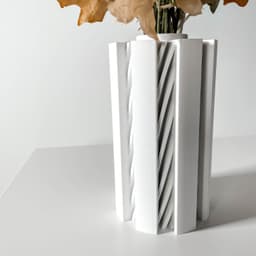 The Landis Vase, Modern and Unique Home Decor for Dried and Preserved Flower Arrangement | STL File 3d model