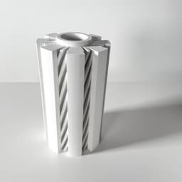 The Landis Vase, Modern and Unique Home Decor for Dried and Preserved Flower Arrangement | STL File 3d model