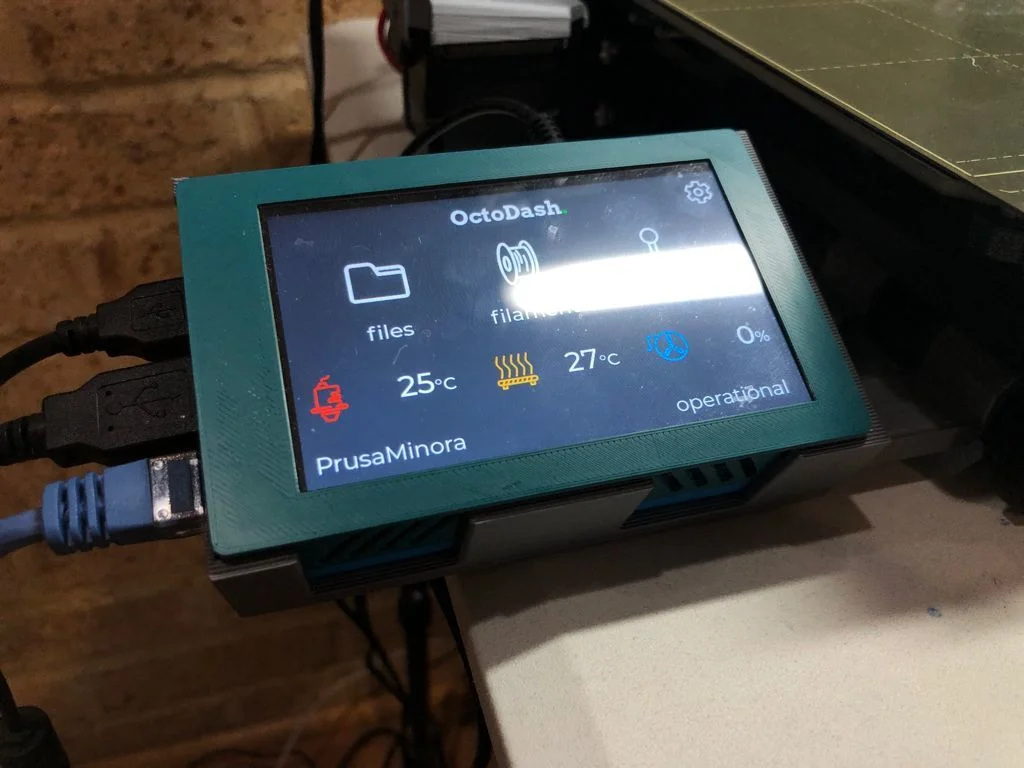 Miuzei Raspberry Pi 4 Touch Screen Holder for Prusa i3 3d model