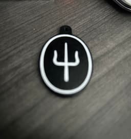 Twenty One Pilots Scaled and Icy Trident Logo Keychain (2021) 3d model