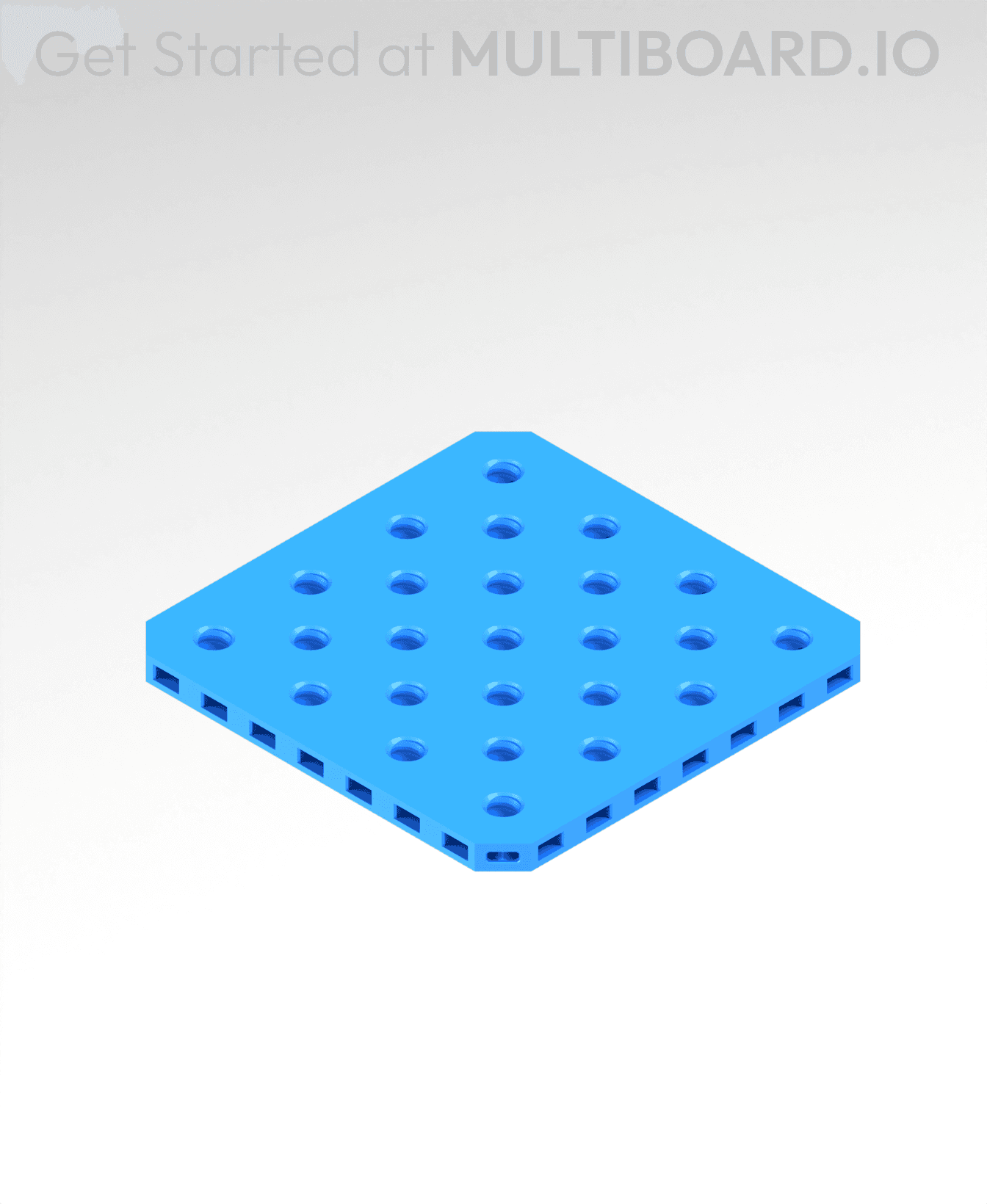 4x4 MU - Small Thread SU - MultiBoard Plate 3d model