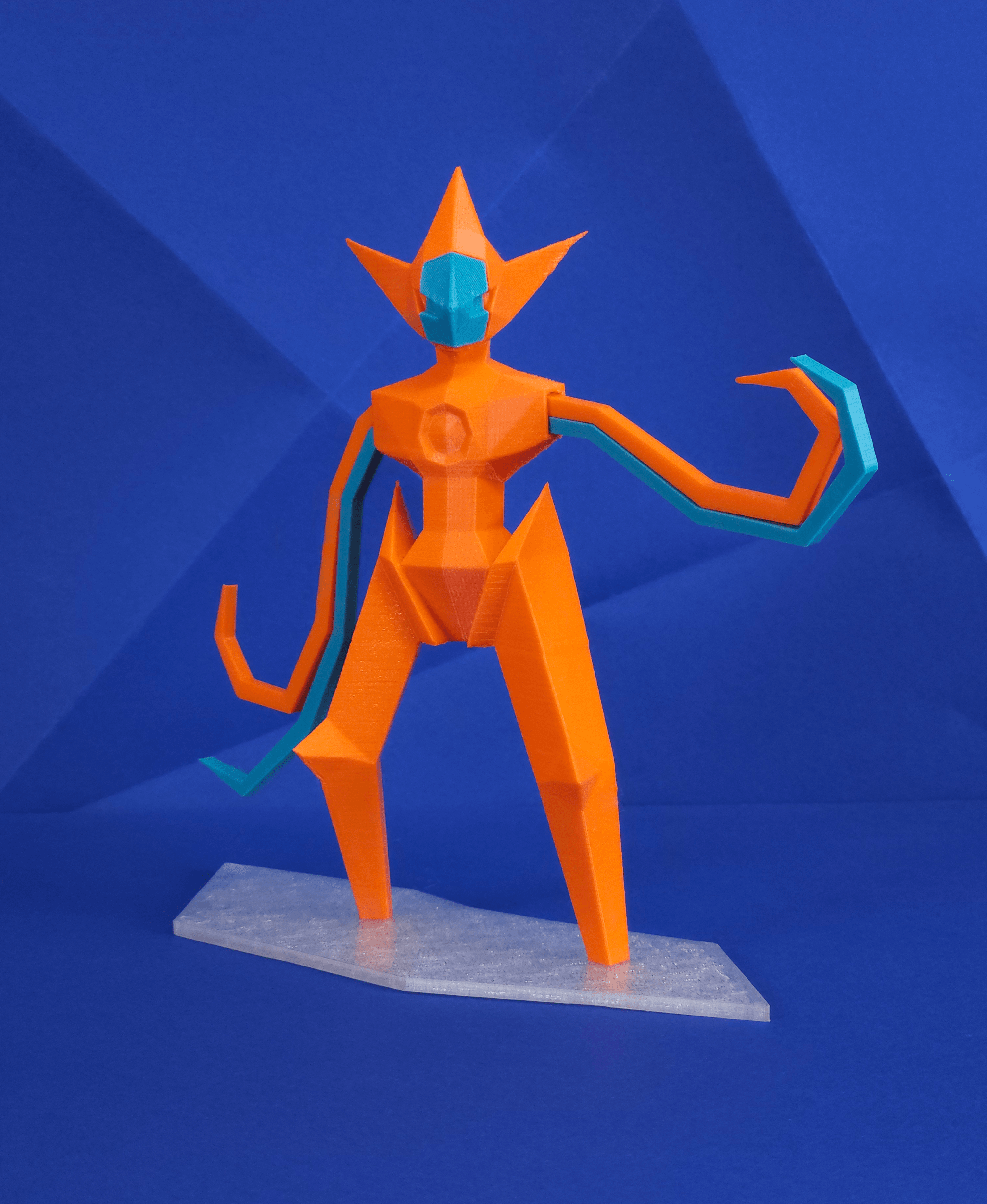 Deoxys Attack Low Poly Pokemon 3d model