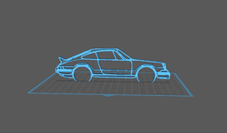 Porsche - Carrera 2.7 RS Wall Art 3d model