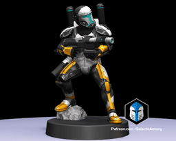 1:48 Scale Republic Commando Miniatures - 3D Print Files 3d model