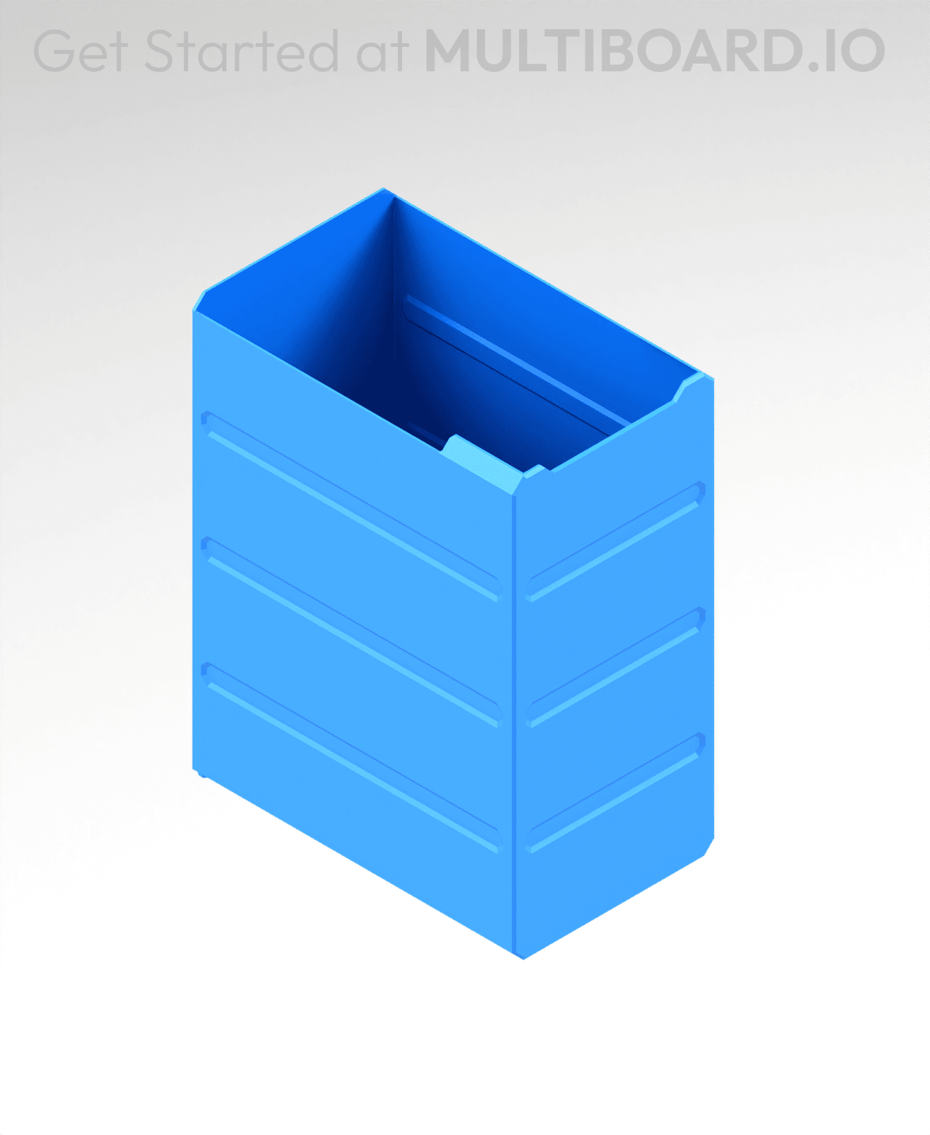 2x4x3 LU - MultiBin Simple Drawer 3d model