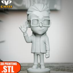 Leonard Chibi Big Bang Theory STL for 3D Printing ChibiSTL 3DXM 3d model