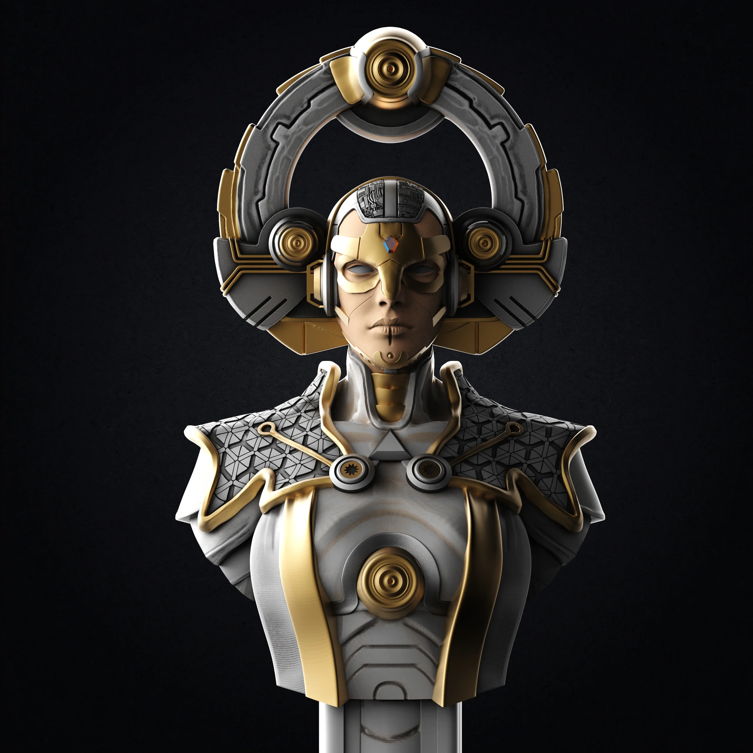 The Oracle bust (Pre-Supported) 3d model