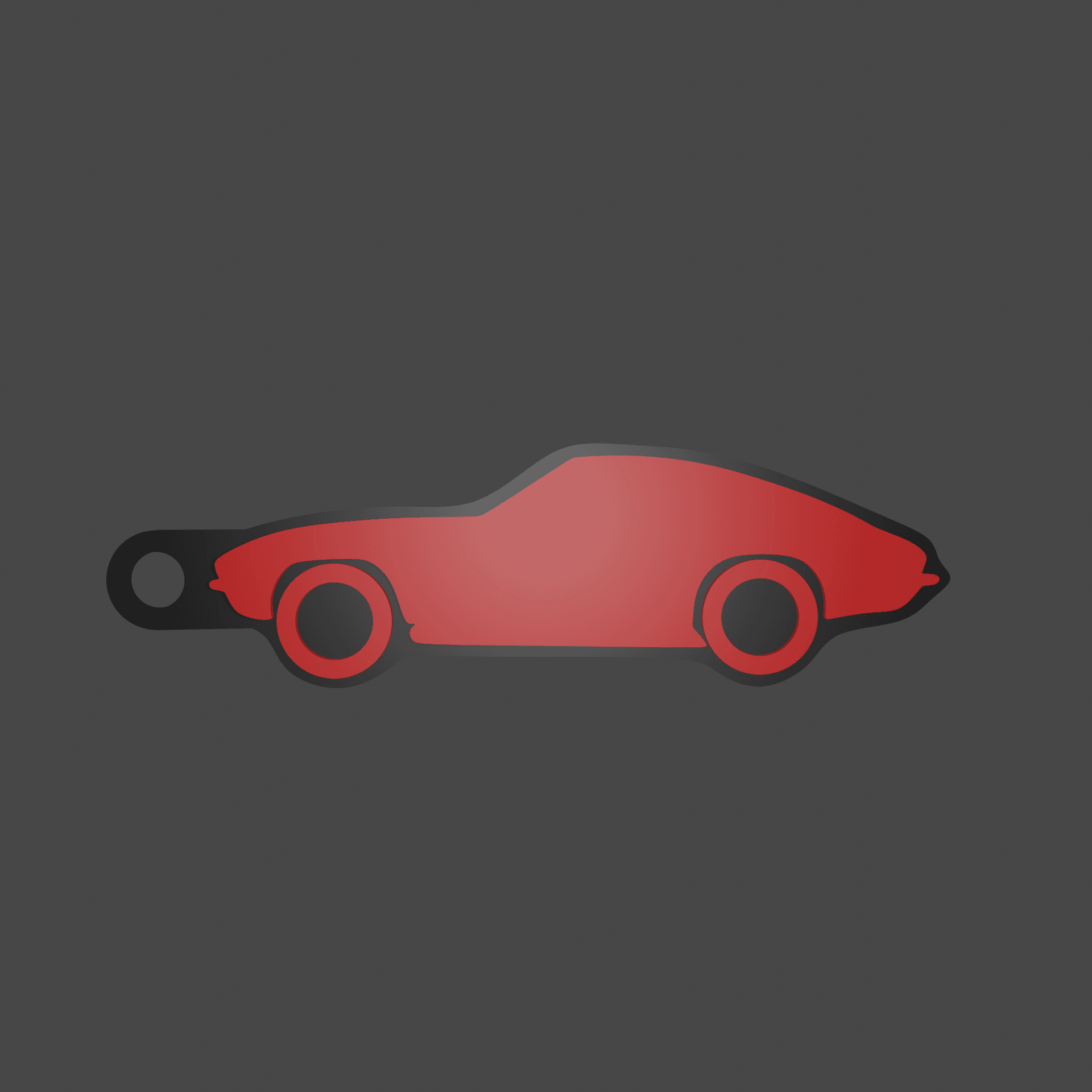 Chevrolet Corvette (1960s) Keychain 3d model