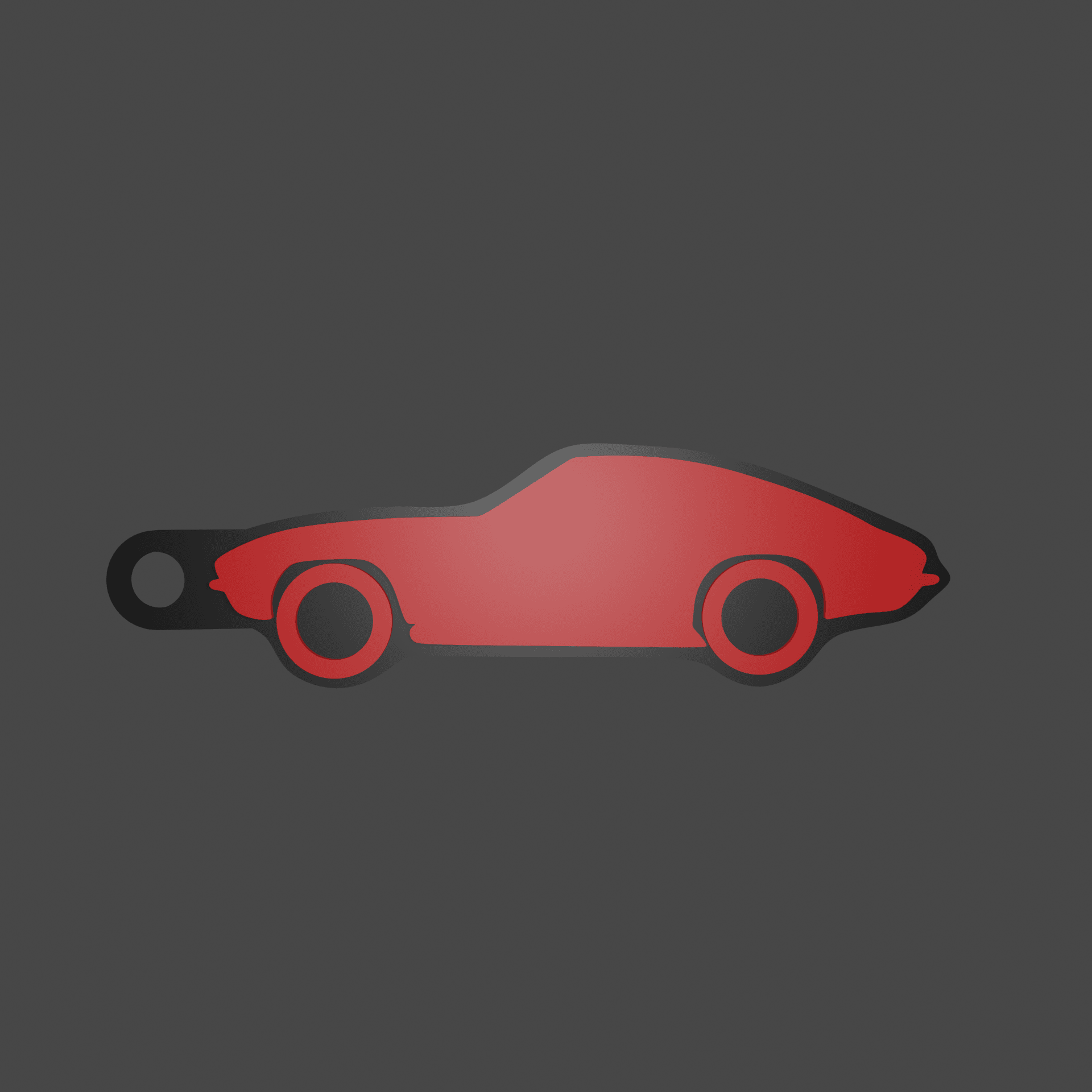 Chevrolet Corvette (1960s) Keychain 3d model