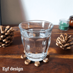 Pine cone Coasters 3d model