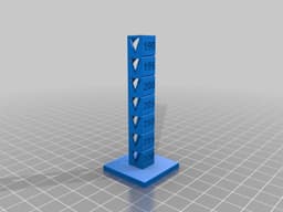 My Customized Temp Calibration Tower 3d model