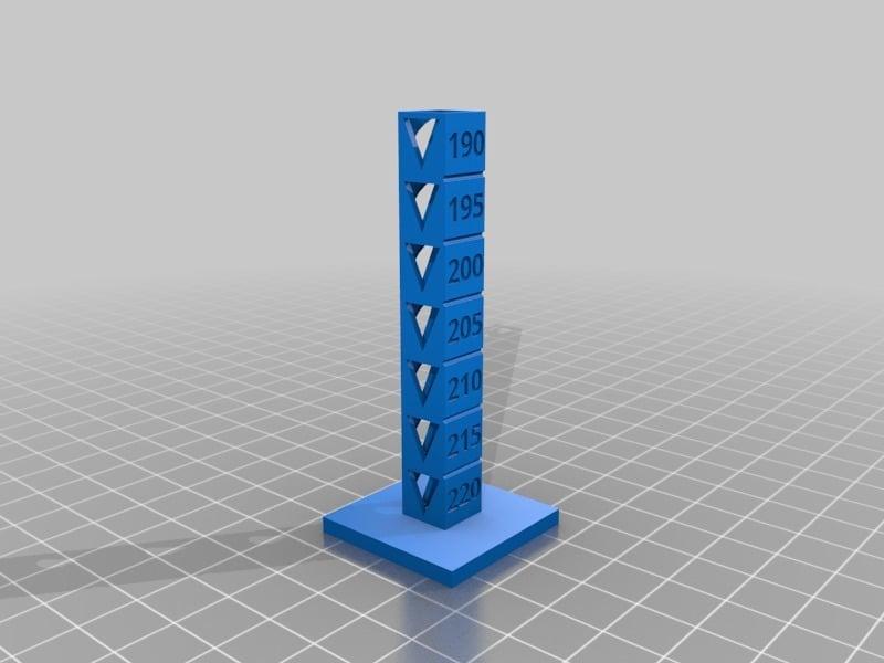 My Customized Temp Calibration Tower 3d model