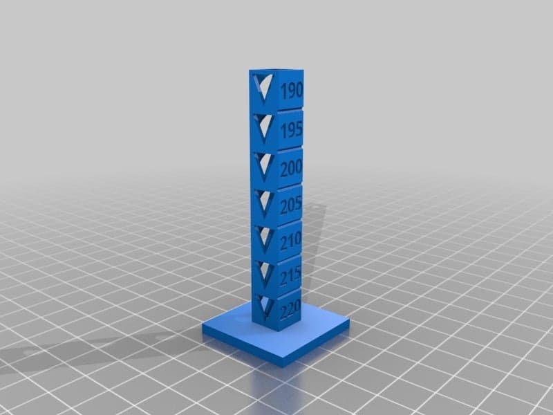 My Customized Temp Calibration Tower 3d model