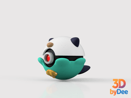 Oshawott Pokeball 3d model