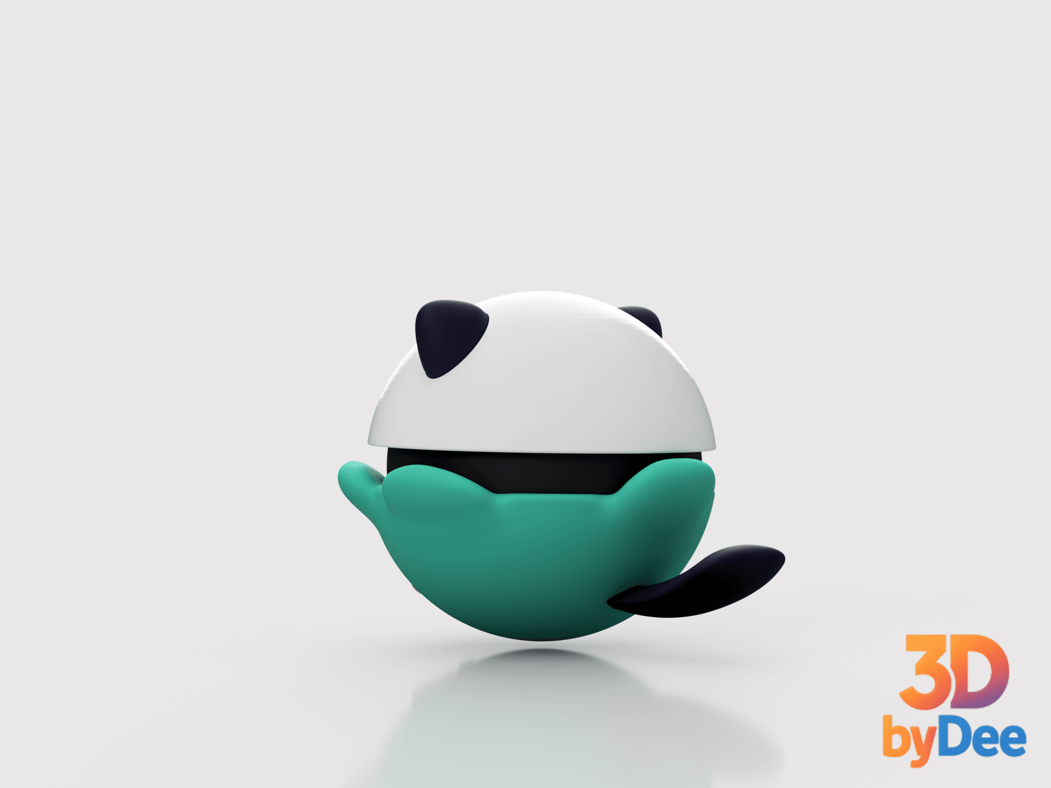 Oshawott Pokeball 3d model