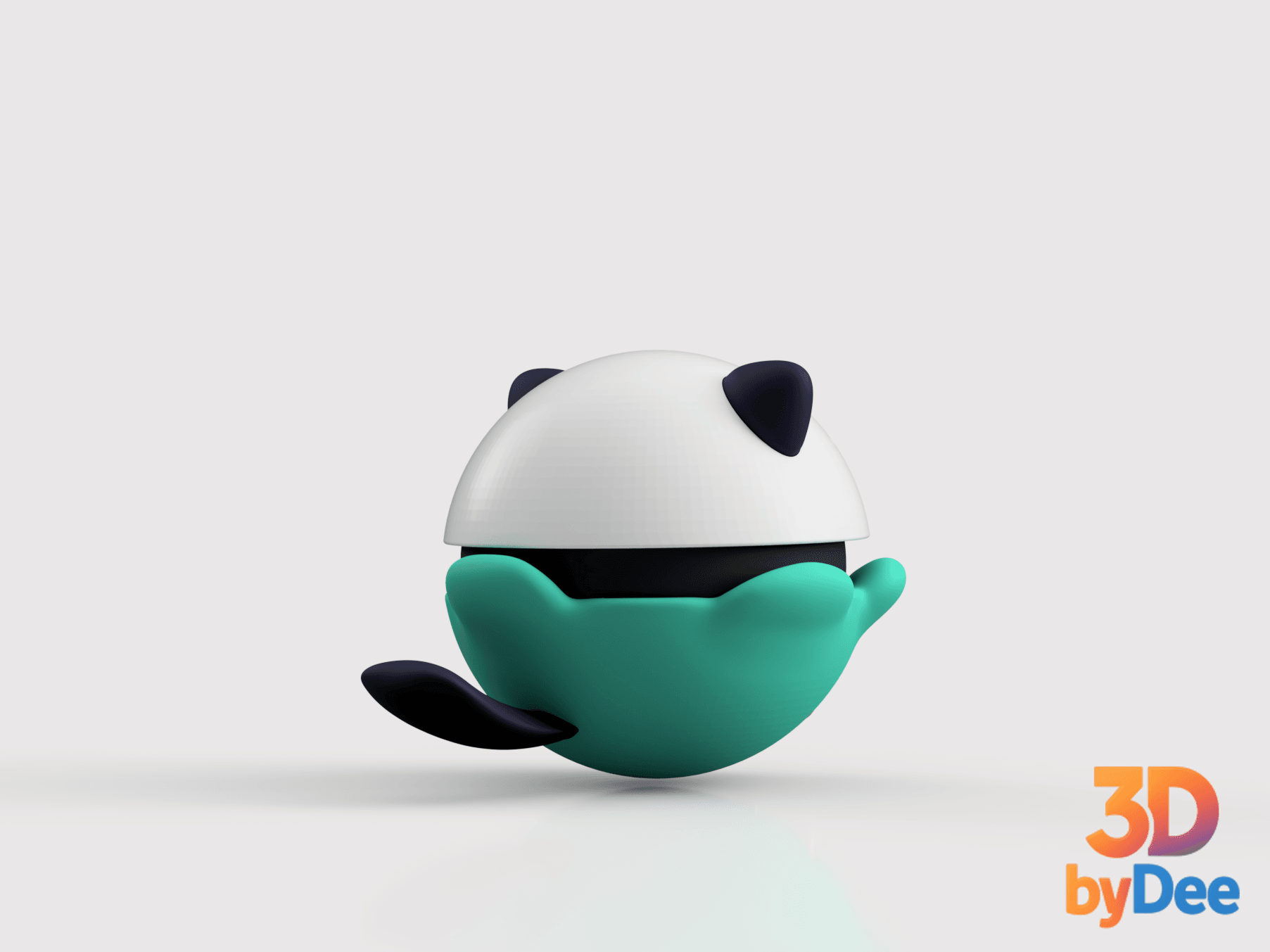 Oshawott Pokeball 3d model