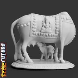 Sacred Cow with Calf 3d model