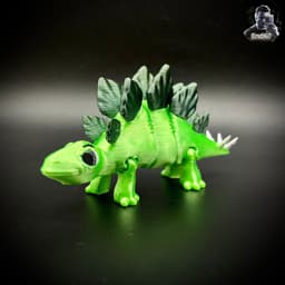 Cute Stegosaurus - Articulated - No Supports - Print in Place 3d model