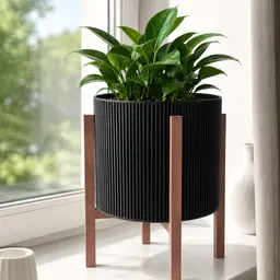 JAPANDI PLANT POT WITH STAND (JIMBO) / PLANTER / MODERN HOMEDECOR / DECOR / GARDEN / PLANTS 3d model