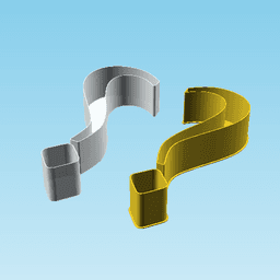Fluffy Hearts QUESTION MARK, nestable box (v3) 3d model