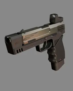 Deadeye Handgun | Inspired by STALKER 2 3d model
