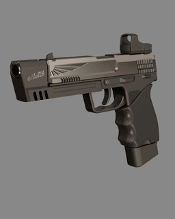 Deadeye Handgun | Inspired by STALKER 2 3d model