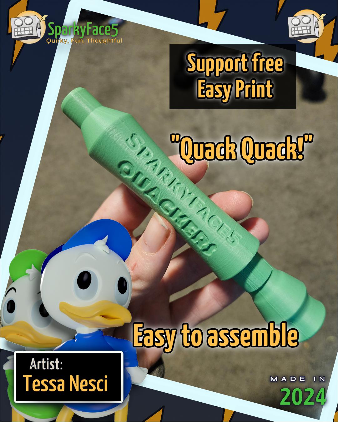 Quackers Duck Call  3d model