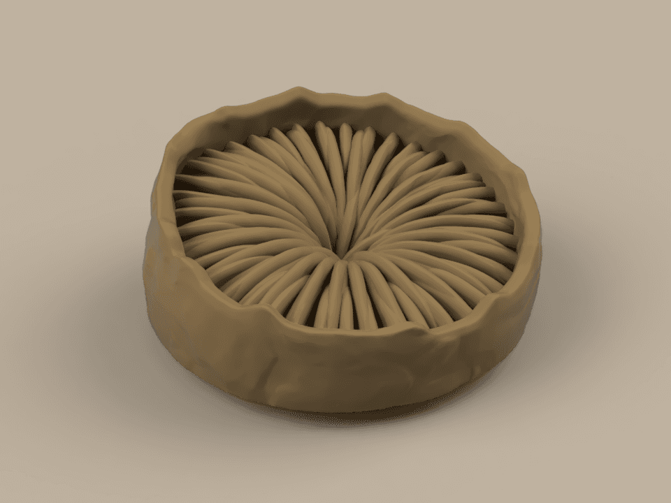Dune sandworm - first player marker for imperium 3d model