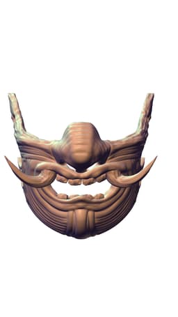 Samurai mask 3d model