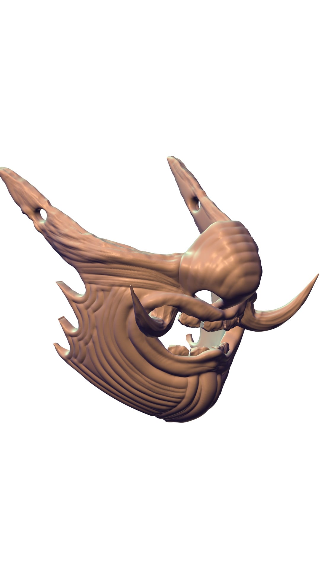 Samurai mask 3d model
