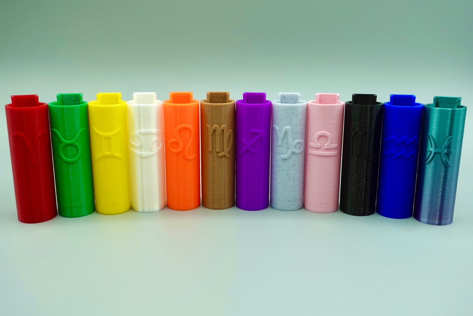 Zodiac Sign Clipper Lighter Cases + Keychains 3d model