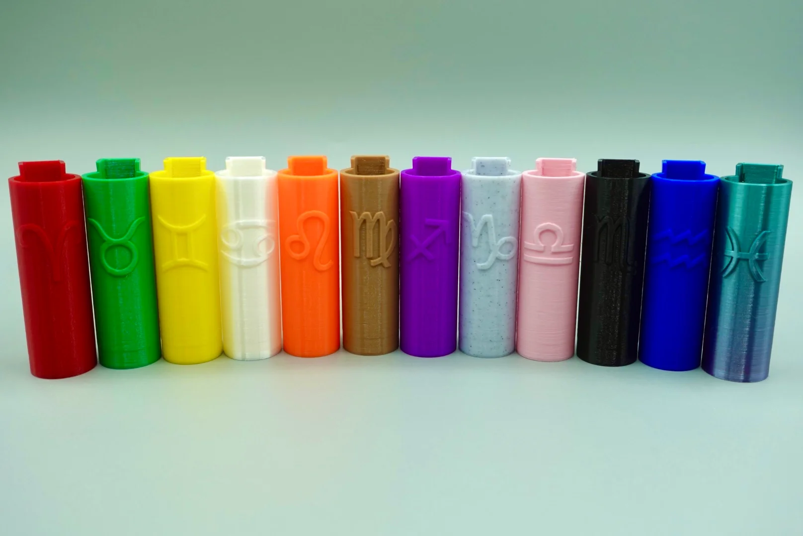 Zodiac Sign Clipper Lighter Cases + Keychains 3d model