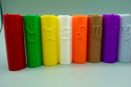 Zodiac Sign Clipper Lighter Cases + Keychains 3d model