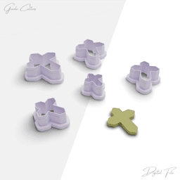 Easter Polymer Clay Cutter Package, 5 Models, 2 Cutter Version, 5 Sizes Included, Stl File, No: 1194 3d model