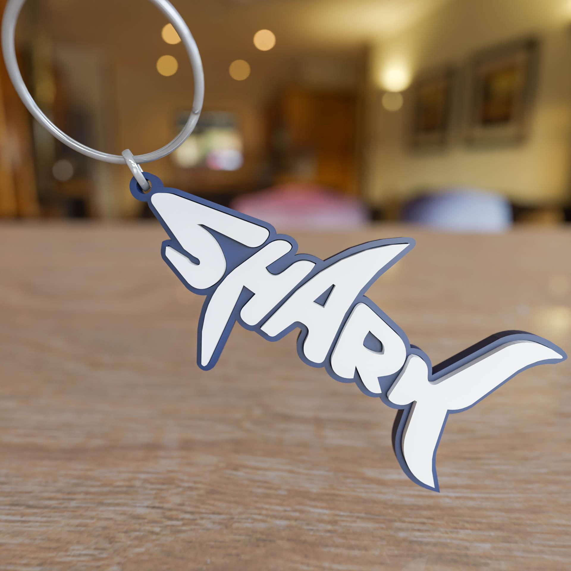 Shark Keychain 3d model