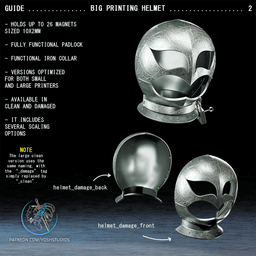 Griffith Prisoner Helmet 3D Printer STL file 3d model