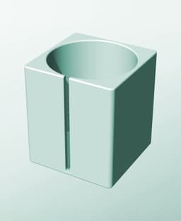 CS162-200-S Modular Stacking slotted container for home decor 3d model