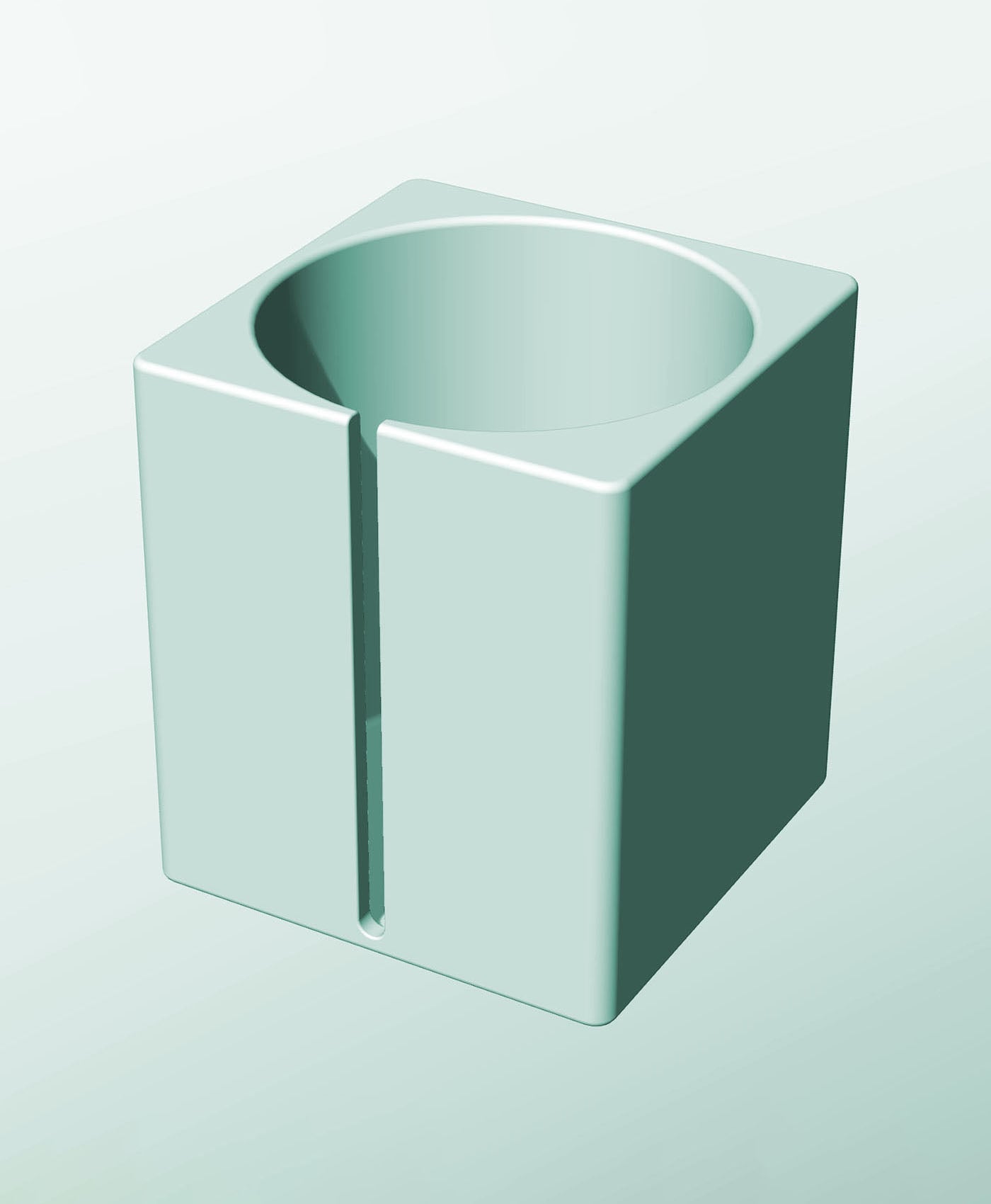 CS162-200-S Modular Stacking slotted container for home decor 3d model
