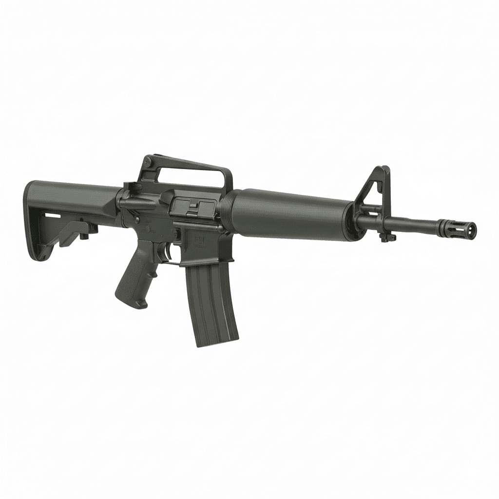 Gun FN M16 Military Collector Rifle 3d model