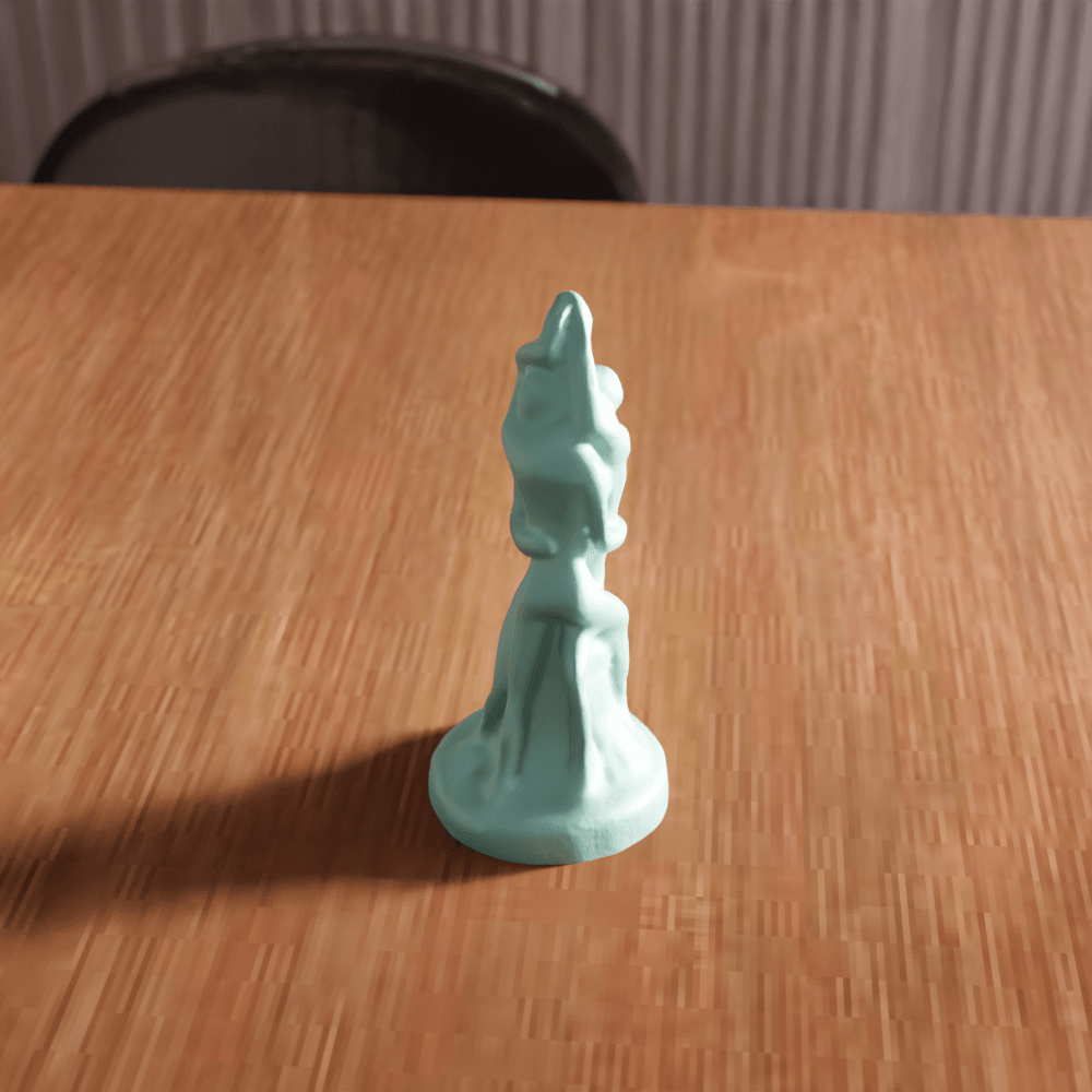 Embracing Couple Abstract Art Sculpture 3d model